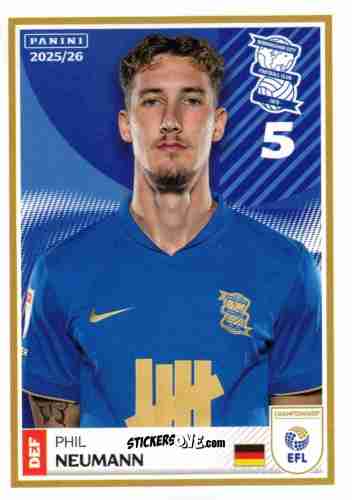 Cromo Phil Neumann - EFL 2025-2026
 n. 22 - Panini