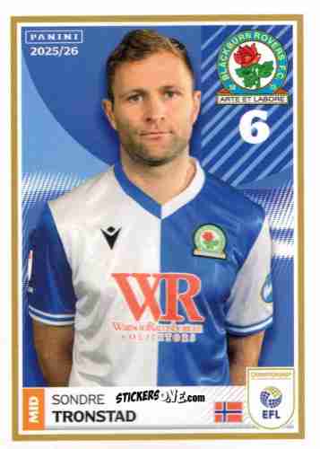 Cromo Sondre Tronstad - EFL 2025-2026
 n. 45 - Panini