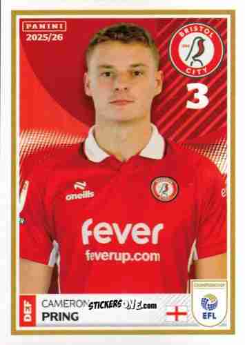 Cromo Cameron Pring - EFL 2025-2026
 n. 57 - Panini
