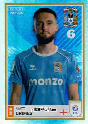 Figurina Matt Grimes - EFL 2025-2026
 n. 99 - Panini
