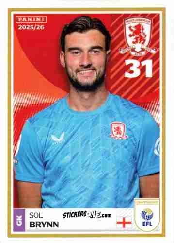 Figurina Sol Bryn - EFL 2025-2026
 n. 181 - Panini