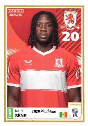 Cromo Kaly Sene - EFL 2025-2026
 n. 195 - Panini
