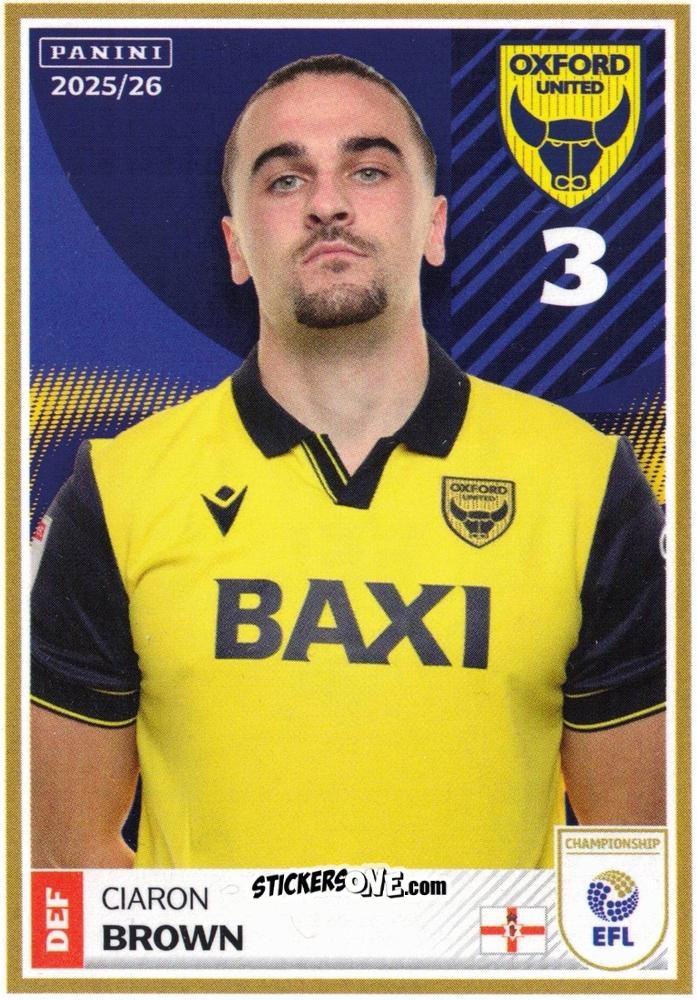 Sticker Ciaron Brown - EFL 2025-2026
 n. 261 - Panini