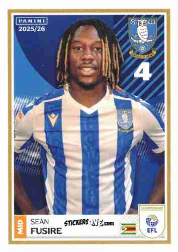 Figurina Sean Fusire - EFL 2025-2026
 n. 356 - Panini
