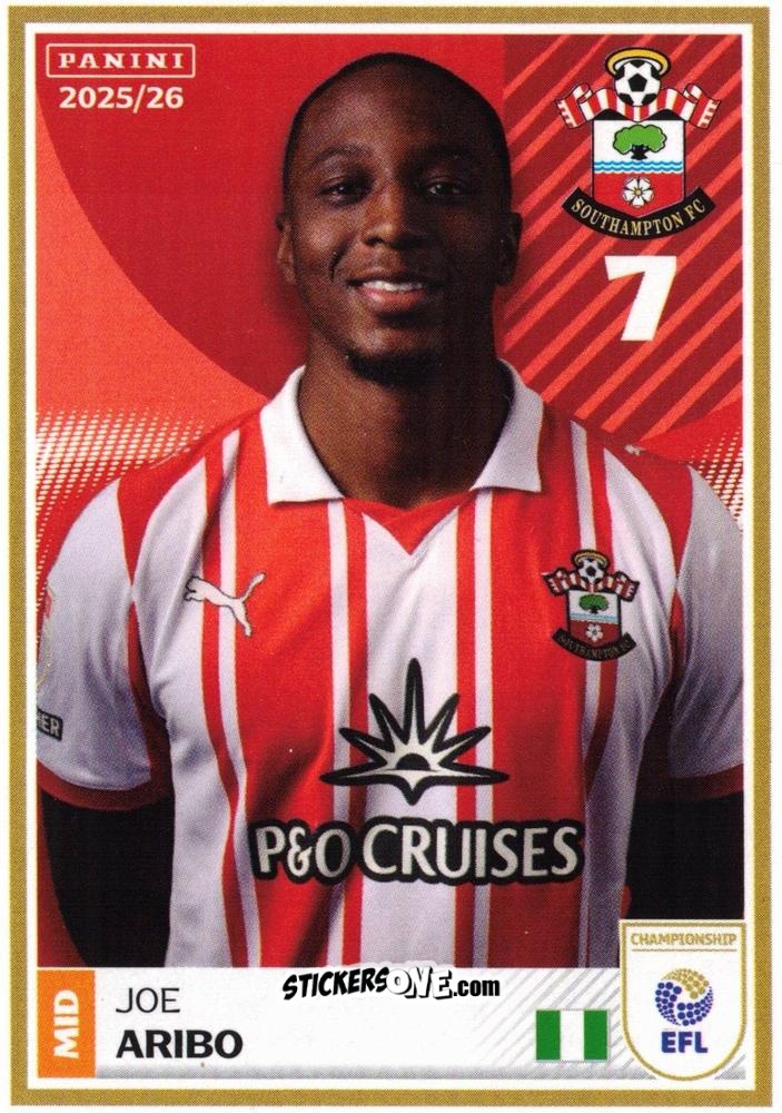 Figurina Joe Aribo - EFL 2025-2026
 n. 376 - Panini