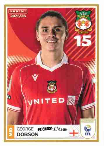 Cromo George Dobson - EFL 2025-2026
 n. 465 - Panini