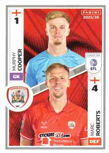Cromo Murphy Cooper / Marcus Roberts - EFL 2025-2026
 n. 494 - Panini