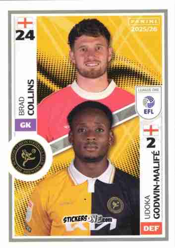 Cromo Bradley Collins / Udoka Godwin-Malife - EFL 2025-2026
 n. 526 - Panini