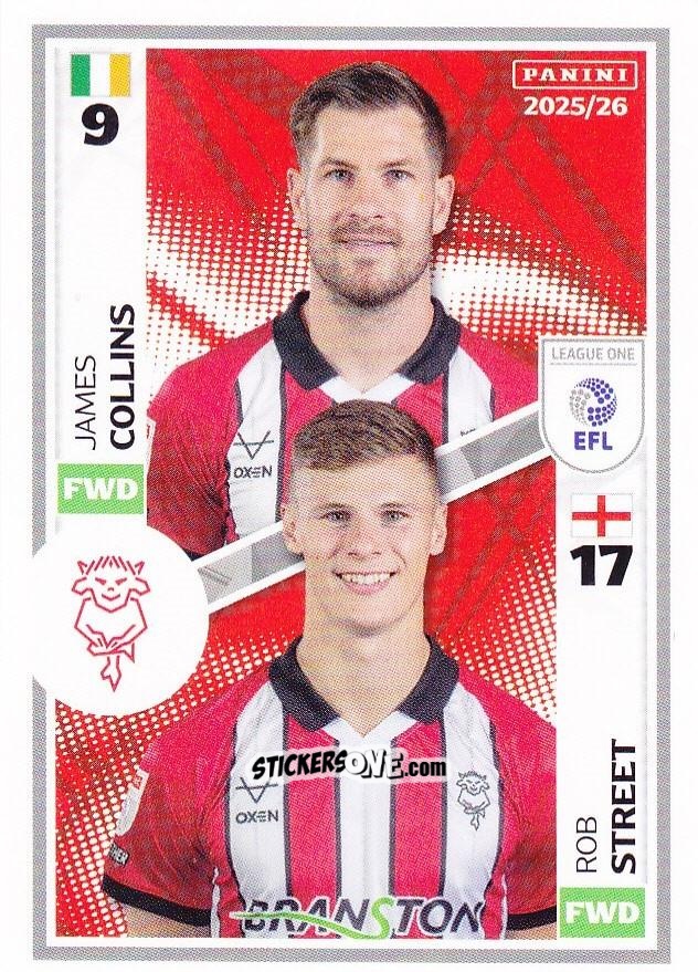 Figurina James Collins / Rob Street - EFL 2025-2026
 n. 579 - Panini