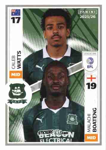 Cromo Caleb Watts / Malachi Boateng - EFL 2025-2026
 n. 619 - Panini