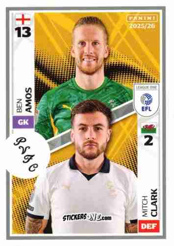 Cromo Ben Amos / Mitch Clark - EFL 2025-2026
 n. 622 - Panini