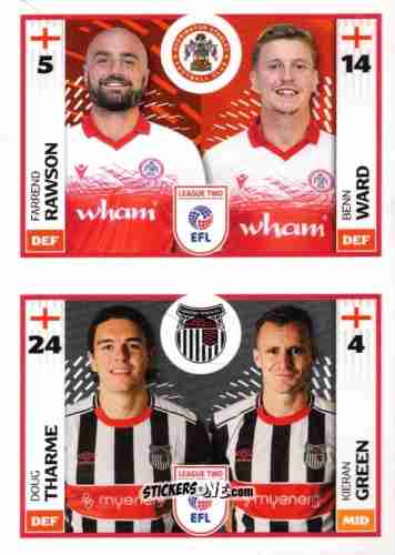 Sticker Farrend Rawson / Benn Ward / Doug Tharme / Kieran Green - EFL 2025-2026
 n. 695B-746A - Panini