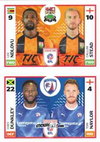 Sticker Lee Ndlovu / Callum Stead / Chey Dunkley / Tom Naylor - EFL 2025-2026
 n. 700B-722A - Panini