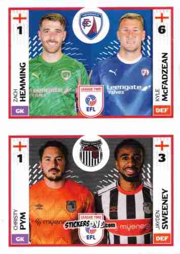 Figurina Zach Hemming / Kyle McFadzean / Christy Pym / Jayden Sweeney - EFL 2025-2026
 n. 720A-744A - Panini