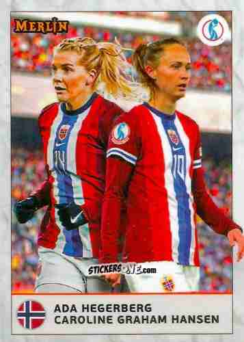 Sticker Ada Hegerberg / Caroline Graham Hansen - UEFA Women’s Euro 2025
 n. 63 - Topps Merlin