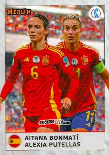 Figurina Aitana Bonmatí / Alexia Putellas - UEFA Women’s Euro 2025
 n. 64 - Topps Merlin