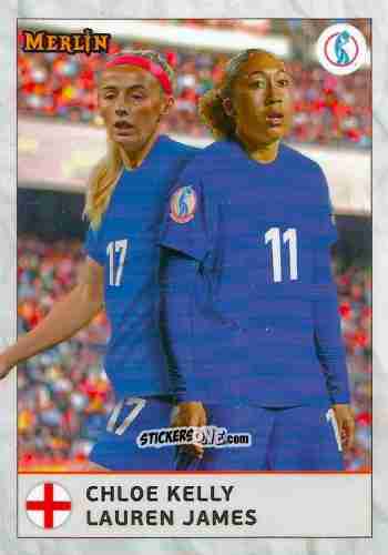 Figurina Lauren James / Chloe Kelly - UEFA Women’s Euro 2025
 n. 66 - Topps Merlin