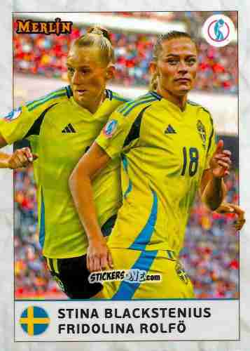 Sticker Stina Blackstenius / Fridolina Rolfö - UEFA Women’s Euro 2025
 n. 70 - Topps Merlin