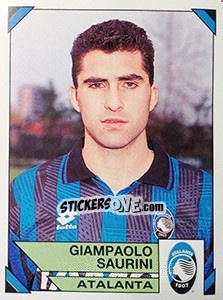 Sticker Giampaolol Saurini - Calciatori 1993-1994 - Panini