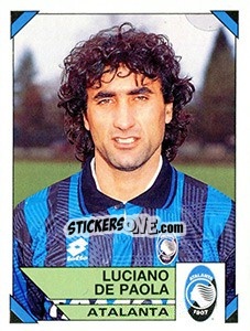 Sticker Luciano De Paola - Calciatori 1993-1994 n. 16 - Panini
