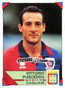 Sticker Vittorio Pusceddu - Calciatori 1993-1994 - Panini
