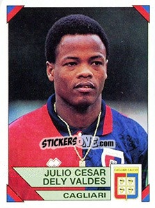 Sticker Julio Cesar Dely Valdes - Calciatori 1993-1994 - Panini