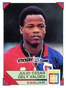 Sticker Julio Cesar Dely Valdes - Calciatori 1993-1994 n. 31 - Panini