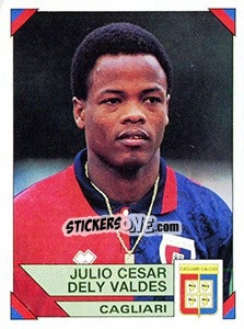 Cromo Julio Cesar Dely Valdes