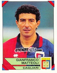 Cromo Gianfranco Matteoli - Calciatori 1993-1994 - Panini