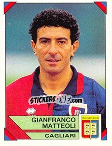 Sticker Gianfranco Matteoli - Calciatori 1993-1994 n. 32 - Panini