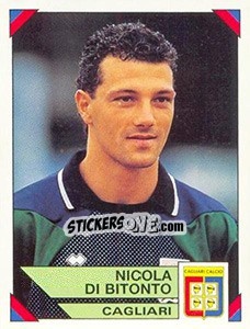 Sticker Nicola Di Bitonto - Calciatori 1993-1994 n. 34 - Panini