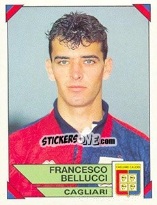 Sticker Francesco Bellucci - Calciatori 1993-1994 - Panini