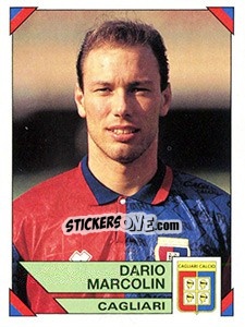 Sticker Dario Marcolin - Calciatori 1993-1994 n. 37 - Panini