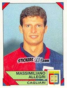Cromo Massimiliano Allegri - Calciatori 1993-1994 - Panini