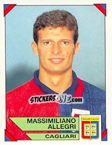 Sticker Massimiliano Allegri - Calciatori 1993-1994 n. 38 - Panini
