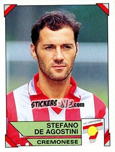 Cromo Stefano De Agostini - Calciatori 1993-1994 - Panini