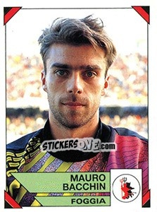 Sticker Mauro Bacchin - Calciatori 1993-1994 - Panini