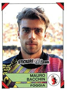 Sticker Mauro Bacchin - Calciatori 1993-1994 n. 72 - Panini