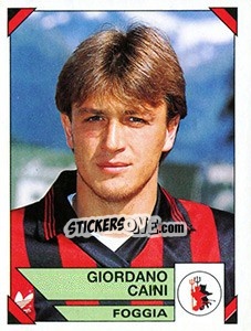 Sticker Giordano Caini - Calciatori 1993-1994 n. 73 - Panini