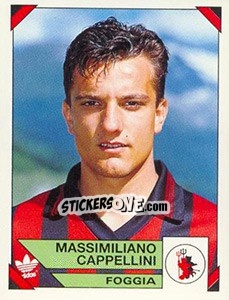 Sticker Massimiliano Cappellini - Calciatori 1993-1994 n. 76 - Panini