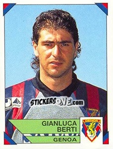 Sticker Gianluca Berti - Calciatori 1993-1994 n. 80 - Panini