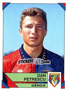 Sticker Dan Petrescu - Calciatori 1993-1994 - Panini