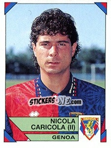 Sticker Nicola Caricola - Calciatori 1993-1994 - Panini