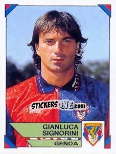Sticker Gianluca Signorini - Calciatori 1993-1994 n. 85 - Panini