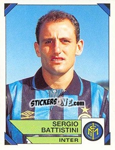 Sticker Sergio Battistini - Calciatori 1993-1994 n. 104 - Panini