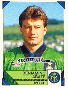 Sticker Beniamino Abate - Calciatori 1993-1994 n. 110 - Panini