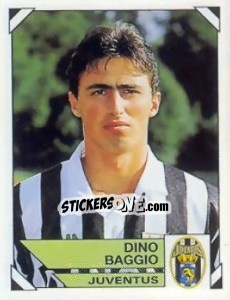 Sticker Dino Baggio - Calciatori 1993-1994 n. 121 - Panini