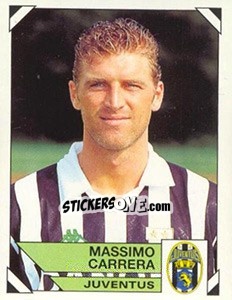 Sticker Massimo Carrera - Calciatori 1993-1994 n. 130 - Panini