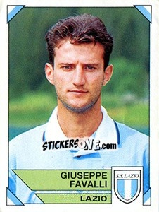 Sticker Giuseppe Favalli - Calciatori 1993-1994 - Panini