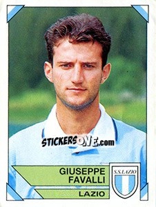 Sticker Giuseppe Favalli - Calciatori 1993-1994 n. 139 - Panini